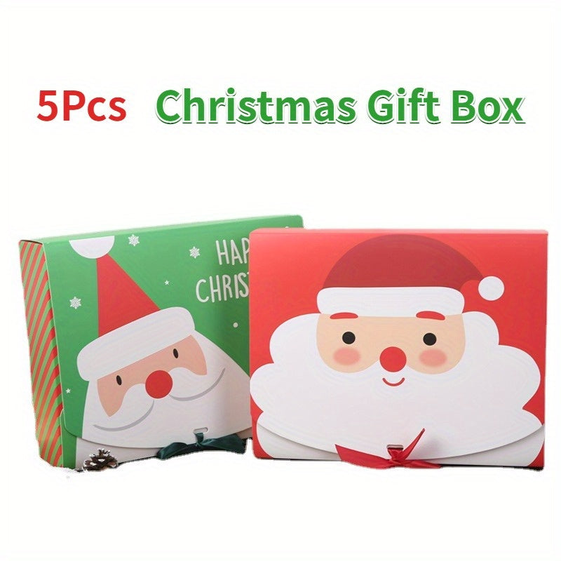 5Pcs Santa Claus Cookie Macarons Party Gift Decoration