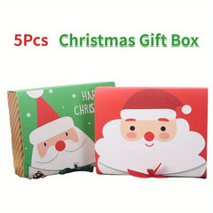 5Pcs Santa Claus Cookie Macarons Party Gift Decoration
