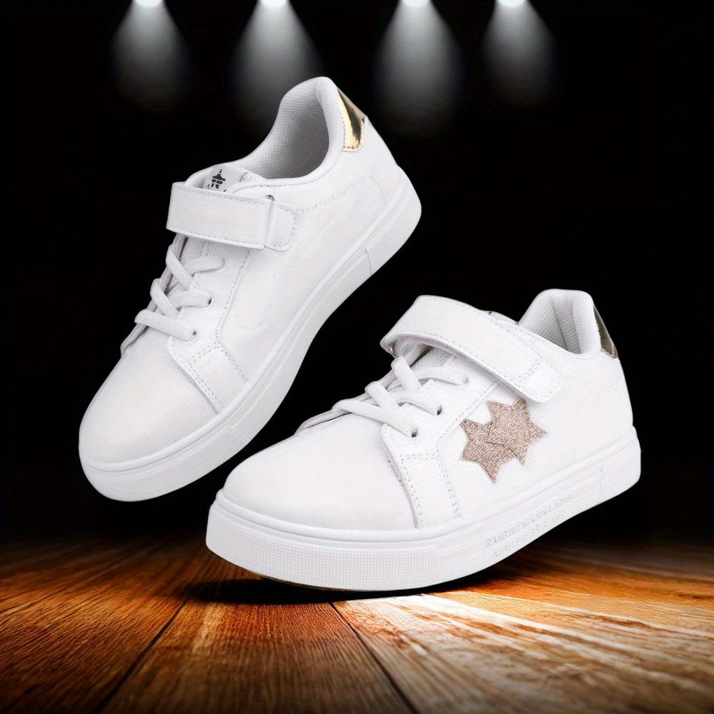 Boy's Star Pattern Skate Shoes Comfy Non Slip Sneakers