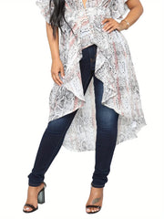 Plus Distressed High Rise Skinny Jeans