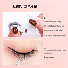5 Pairs Self Adhesive False Eyelashes Natural Curly Reusable