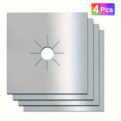 4pcs Gas Stove Cover Protector Non Stick Quick Clean Kitchen Liner