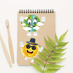 12 Sheets Outer Space Planet Puzzle Stickers Educational DIY Stickers