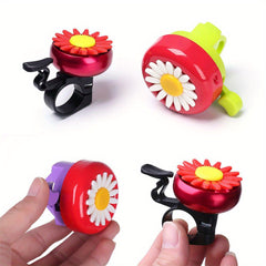 Funny Bike Bell Horn Bicycle Daisy Flower Riding Bell Handlebar Multicolor