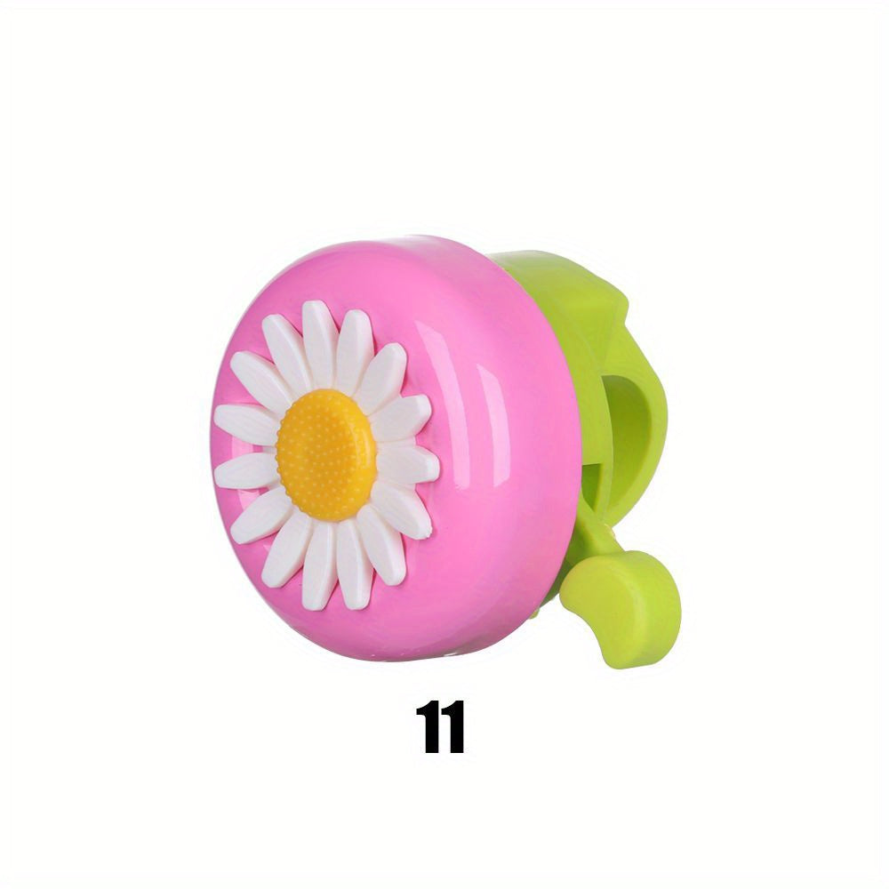 Funny Bike Bell Horn Bicycle Daisy Flower Riding Bell Handlebar Multicolor