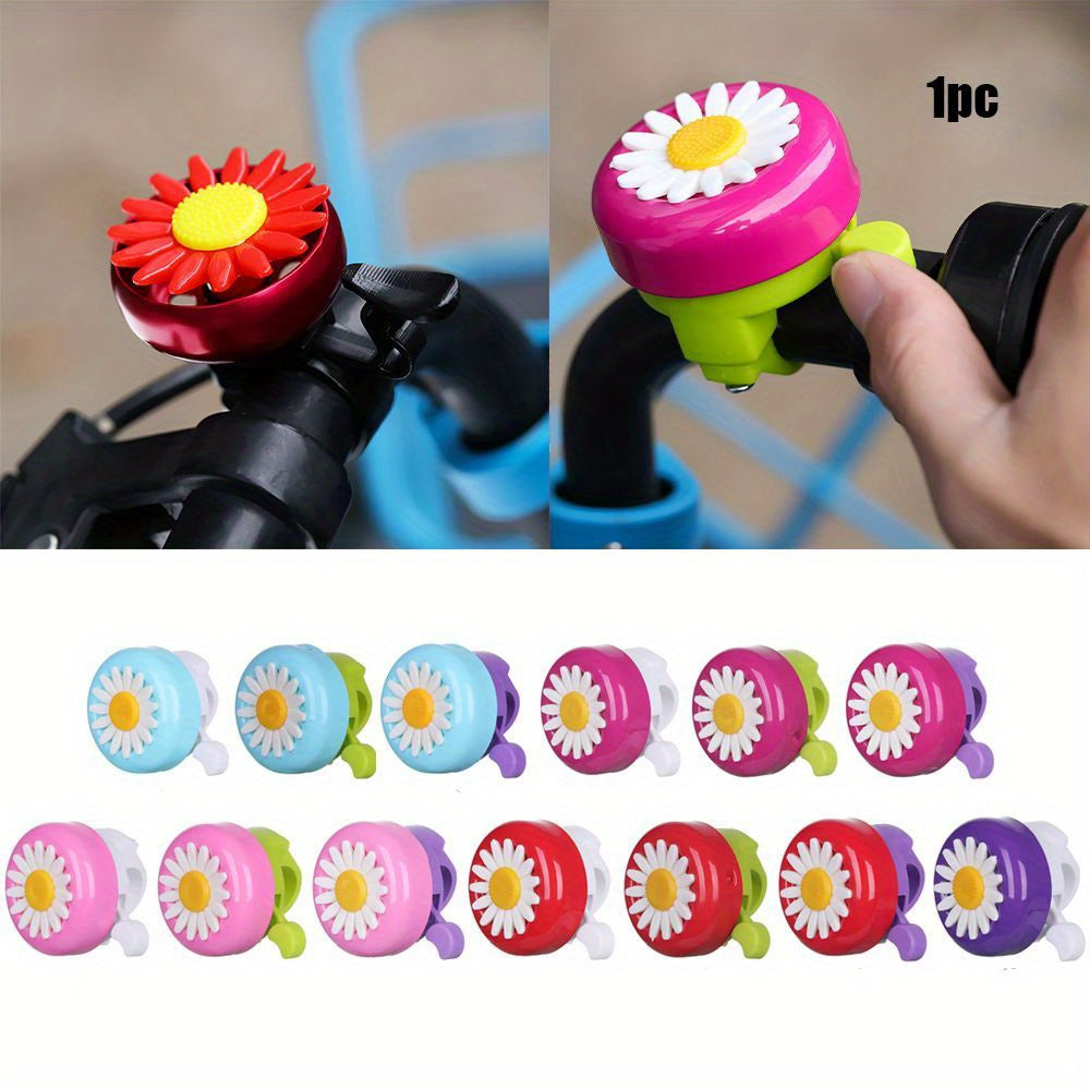 Funny Bike Bell Horn Bicycle Daisy Flower Riding Bell Handlebar Multicolor