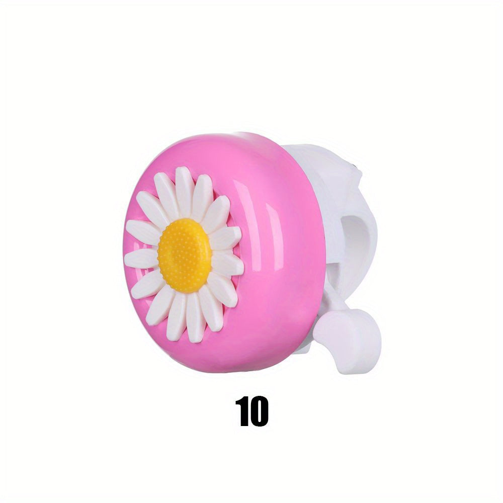Funny Bike Bell Horn Bicycle Daisy Flower Riding Bell Handlebar Multicolor
