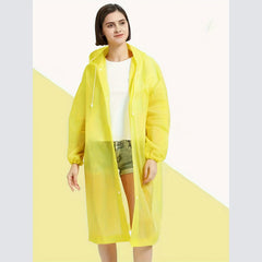 Ultralight Reusable Ponchos Portable Rain Coat with Hood