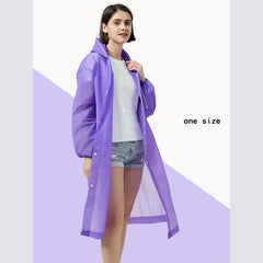 Ultralight Reusable Ponchos Portable Rain Coat with Hood