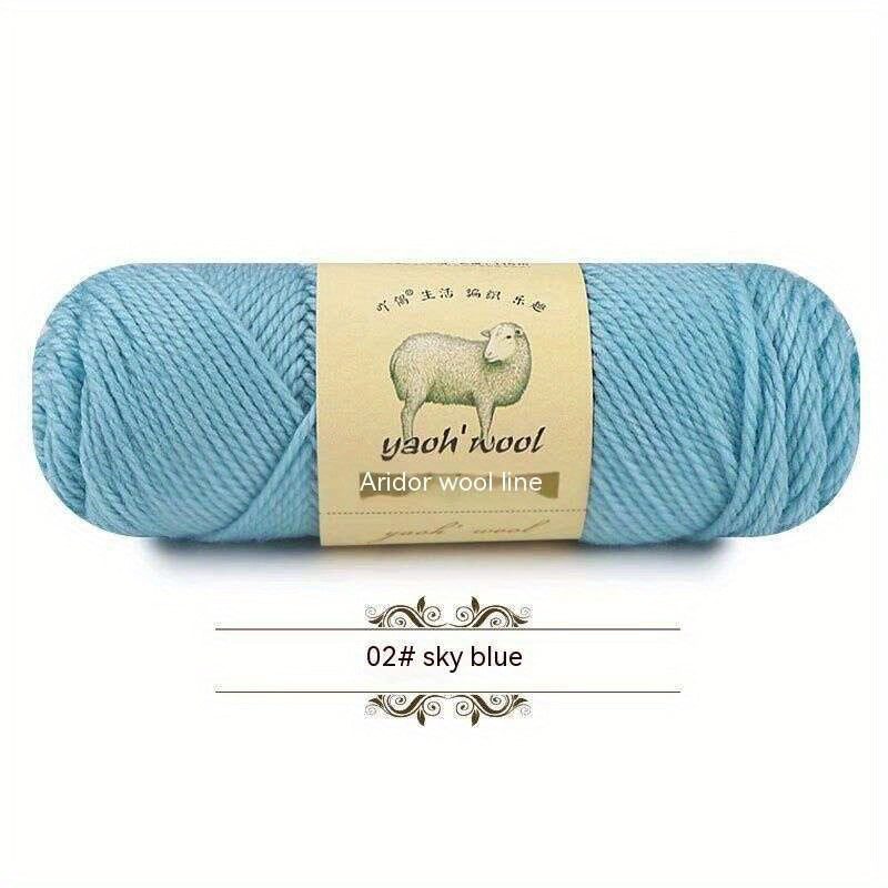 4pcs 50% Australian Wool 50% Acrylic Medium Thick Yarn