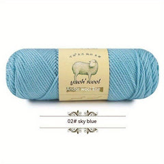 4pcs 50% Australian Wool 50% Acrylic Medium Thick Yarn