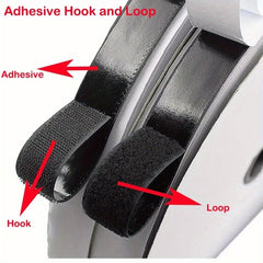 1pc Hook Loop Strips Adhesive Heavy Duty Tape Double Sided Hook Loop Rolls