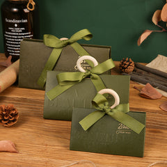 10pcs Triangle Wedding Chocolate Bag Baby Birthday Guest Gift Wrapping