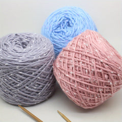 2pcs Dot Velvet Mohai Scarf Thread Soft And Skin-friendly