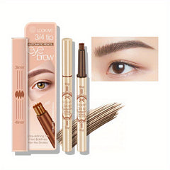 2 In 1 Auto Rotating Eyebrow Pencil Long Lasting Makeup 3D Eyebrow For Beginners