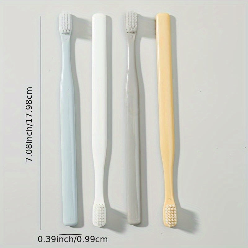 4pcs Bamboo Charcoal Toothbrush Japanese Macaron Toothbrush