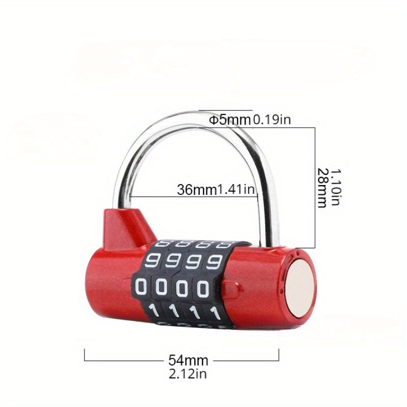 Large Character Gym Combination Lock Padlock