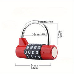 Large Character Gym Combination Lock Padlock