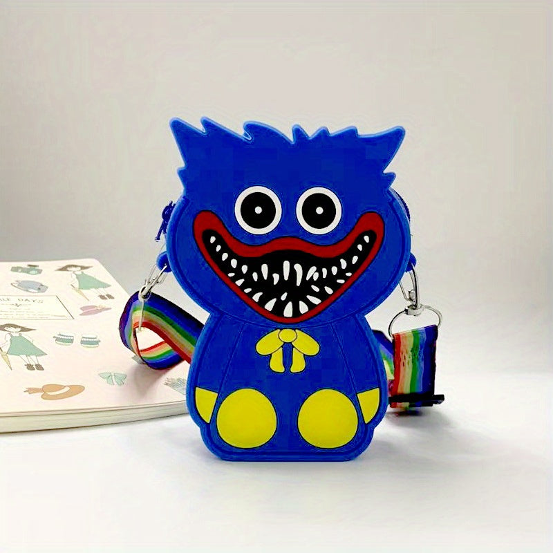 Kids Cartoon Silicone Messenger Bag Small Satchel
