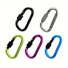 8pcs 8.0cm Thickened Quick Hanging Buckle with Lock D-shaped Carabiner