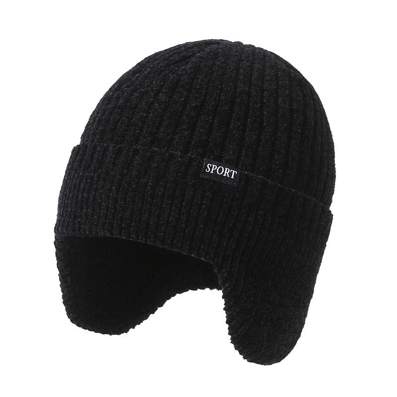 Men's Knitted Beanie Winter Hat with Ear Flap