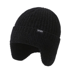 Men's Knitted Beanie Winter Hat with Ear Flap