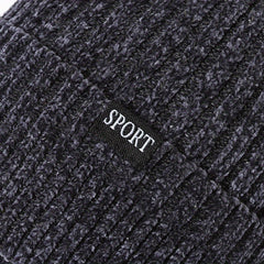 Men's Knitted Beanie Winter Hat with Ear Flap