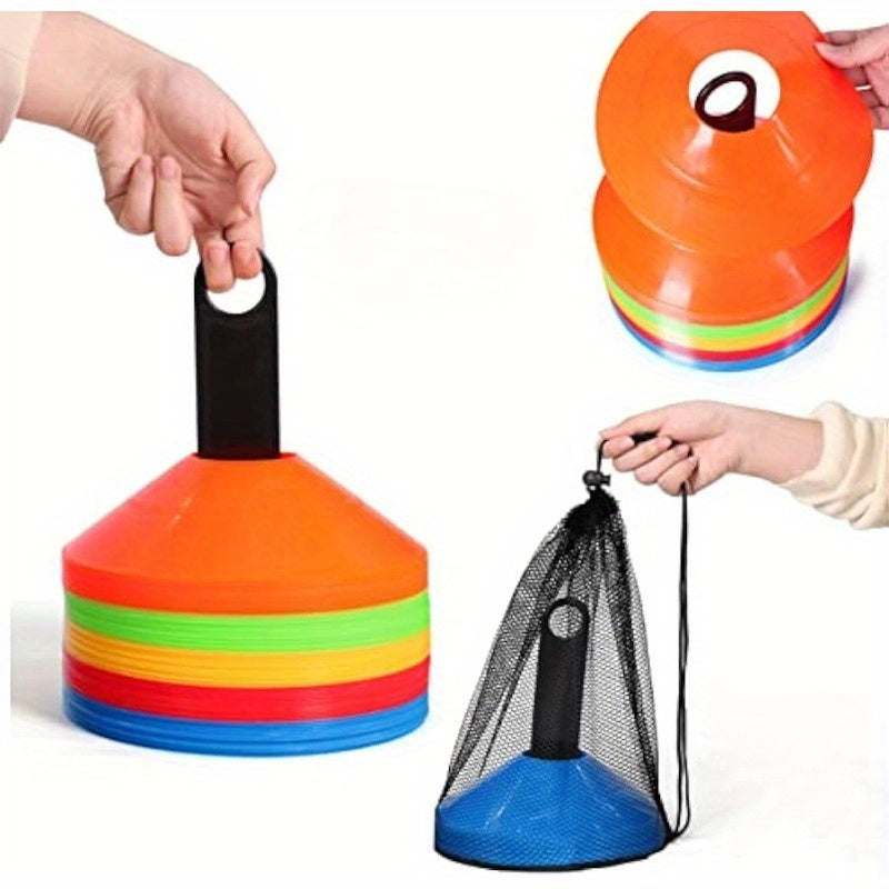 Soccer Disc Cones Training Sports Cone with Carry Bag and Holder