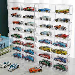 1 64 Scale Wheels Toy Car Display Case Holds 32 Toy Cars Storage Organizer