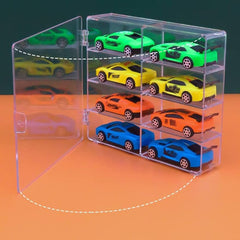 1 64 Scale Wheels Toy Car Display Case Holds 32 Toy Cars Storage Organizer