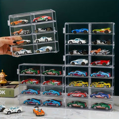 1 64 Scale Wheels Toy Car Display Case Holds 32 Toy Cars Storage Organizer