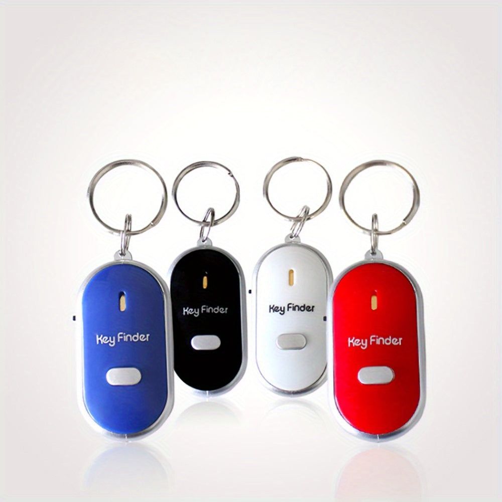 2pcs Sound Control Lost Key Finder Locator Keychain LED Light Torch