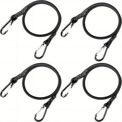 6pcs 99 06 Cm Bungee Cord Straps Heavy Duty Carabiner Hooks