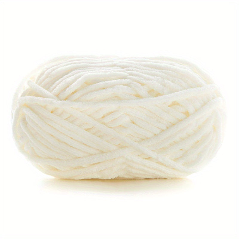 Hand Woven Coarse Wool Yarn 50g - Soft Knitting Crochet Line Velvet Yarn