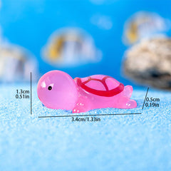 Mini Resin Luminous Turtles Fish Tank Landscapes Home Decor Crafts