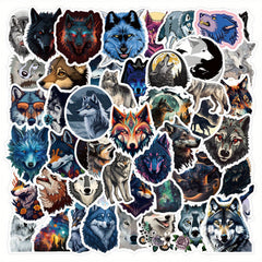 60 Wolf Stickers Waterproof Vinyl Water Bottle Laptop Phone Skateboard