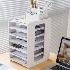 File Shelf Storage Information Shelf Desktop Creative Office Classified