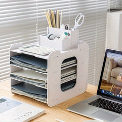 File Shelf Storage Information Shelf Desktop Creative Office Classified