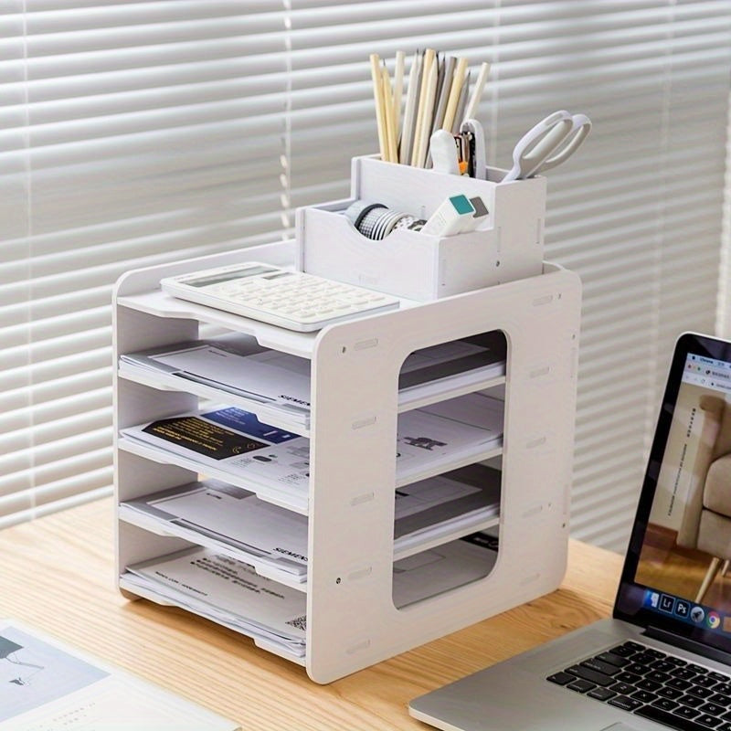 File Shelf Storage Information Shelf Desktop Creative Office Classified