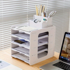 File Shelf Storage Information Shelf Desktop Creative Office Classified