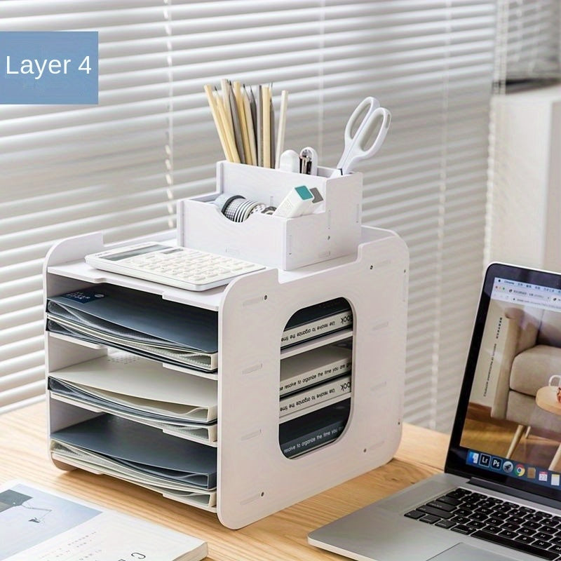 File Shelf Storage Information Shelf Desktop Creative Office Classified
