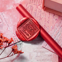 12pcs Mailable Glue Gun Sealing Wax Sticks in Metallic Burgundy Wine Red