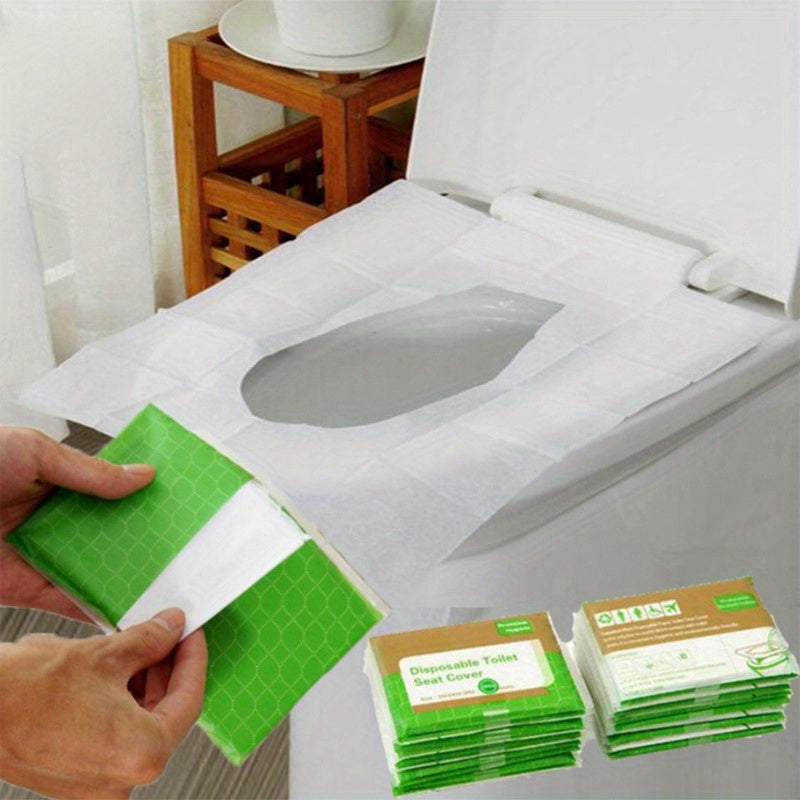 10pcs Disposable Toilet Seat Cover For Travel Camping Hotel Bathroom