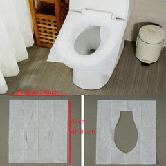 10pcs Disposable Toilet Seat Cover For Travel Camping Hotel Bathroom