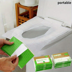 10pcs Disposable Toilet Seat Cover For Travel Camping Hotel Bathroom