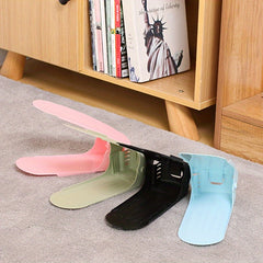 Adjustable Double Layer Shoe Rack Space-saving Shoe Storage Rack