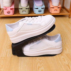 Adjustable Double Layer Shoe Rack Space-saving Shoe Storage Rack