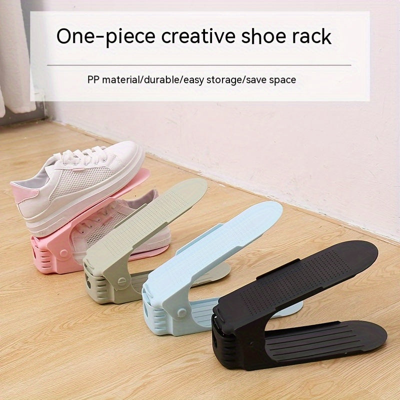 Adjustable Double Layer Shoe Rack Space-saving Shoe Storage Rack