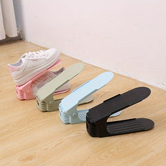 Adjustable Double Layer Shoe Rack Space-saving Shoe Storage Rack