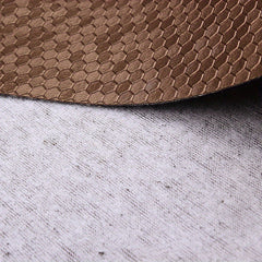 Honeycomb Pattern PVC Leather Fabric A4 Size DIY Home Decoration